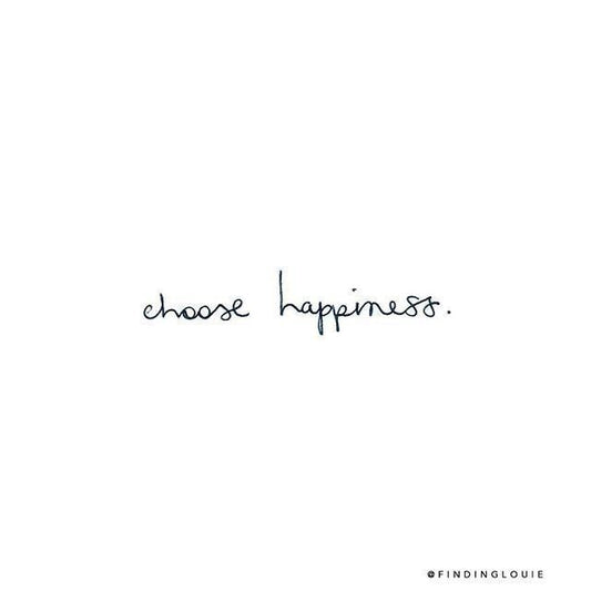 “Choose Happiness” Handwritten Temporary Tattoo