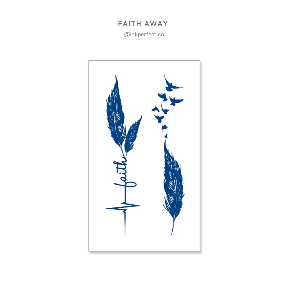 Faith Away Semi-Permanent Tattoo Sticker